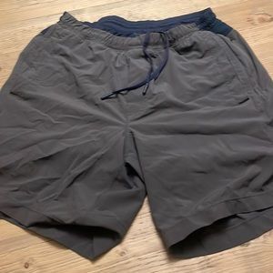 Birddogs Lined Athletic Shorts, Dark Grey and Navy